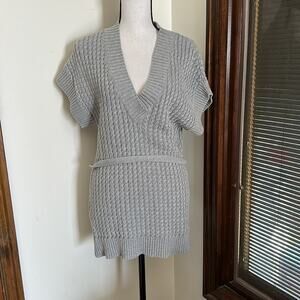 Calvin Klein | Short Sleeve Tunic Sweater with Belt Size S